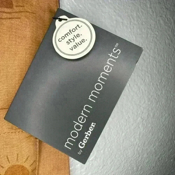 Modern Moments, 0-3 Months Baby Unisex Romper, Mocha, Suns, NWT - Picture 4 of 11